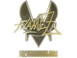 Sticker FlameZ (Gold) | Copenhagen 2024 - Preço e onde comprar no CS2