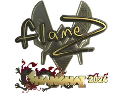 Sticker FlameZ (Gold) | Shanghai 2024 - Preço e onde comprar no CS2