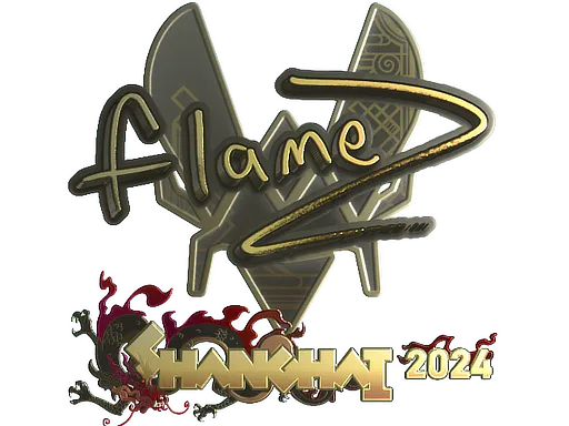 Sticker FlameZ (Gold) | Shanghai 2024 - Preço e onde comprar no CS2