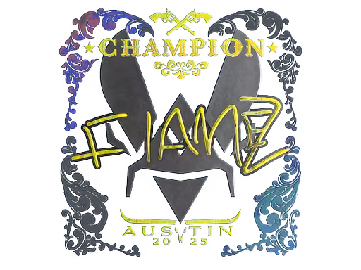 Sticker FlameZ (Holo, Champion) | Austin 2025 - Preço e onde comprar no CS2