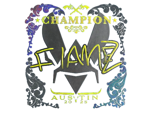 Sticker FlameZ (Holo, Champion) | Austin 2025 - Preço e onde comprar no CS2