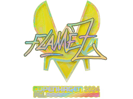 Sticker FlameZ (Holo) | Copenhagen 2024 - Preço e onde comprar no CS2