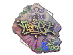 Sticker FlameZ (Holo) | Rio 2022 - Preço e onde comprar no CS2