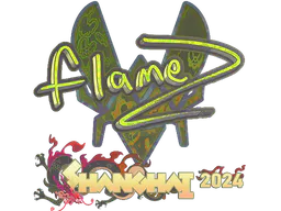 Sticker FlameZ (Holo) | Shanghai 2024 - Preço e onde comprar no CS2