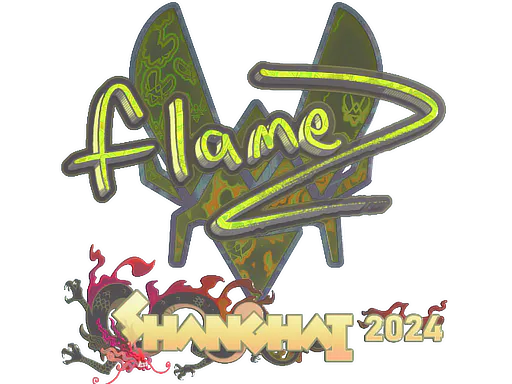 Sticker FlameZ (Holo) | Shanghai 2024 - Preço e onde comprar no CS2