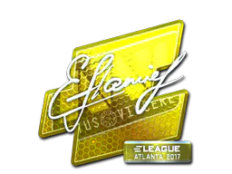 Sticker flamie (Foil) | Atlanta 2017 - Preço e onde comprar no CS2
