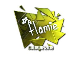 Sticker flamie (Foil) | Cologne 2016 - Preço e onde comprar no CS2