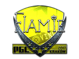Sticker flamie (Foil) | Krakow 2017 - Preço e onde comprar no CS2