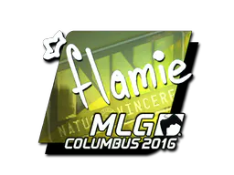 Sticker flamie (Foil) | MLG Columbus 2016 - Preço e onde comprar no CS2