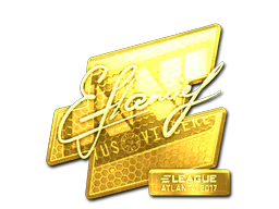 Sticker flamie (Gold) | Atlanta 2017 - Preço e onde comprar no CS2