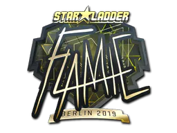 Sticker flamie (Gold) | Berlin 2019 - Preço e onde comprar no CS2