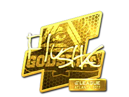 Sticker flusha (Gold) | Atlanta 2017 - Preço e onde comprar no CS2