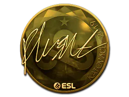 Sticker flusha (Gold) | Katowice 2019 - Preço e onde comprar no CS2