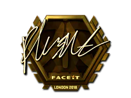 Sticker flusha (Gold) | London 2018 - Preço e onde comprar no CS2