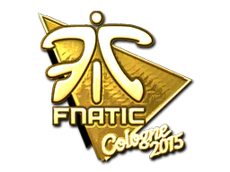 Sticker Fnatic (Gold) | Cologne 2015 - Preço e onde comprar no CS2