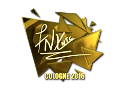 Sticker fnx (Gold) | Cologne 2016 - Preço e onde comprar no CS2