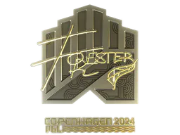 Sticker Forester (Gold) | Copenhagen 2024 - Preço e onde comprar no CS2