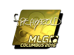 Sticker freakazoid (Gold) | MLG Columbus 2016 - Preço e onde comprar no CS2