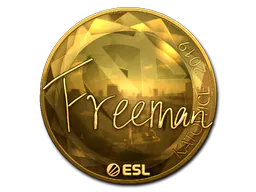 Sticker Freeman (Gold) | Katowice 2019 - Preço e onde comprar no CS2