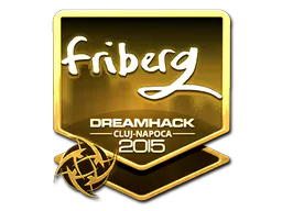 Sticker friberg (Gold) | Cluj-Napoca 2015 - Preço e onde comprar no CS2