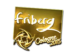 Sticker friberg (Gold) | Cologne 2015 - Preço e onde comprar no CS2