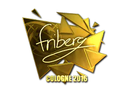 Sticker friberg (Gold) | Cologne 2016 - Preço e onde comprar no CS2