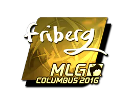 Sticker friberg (Gold) | MLG Columbus 2016 - Preço e onde comprar no CS2