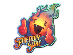 Sticker Friendly Fire (Holo) - Preço e onde comprar no CS2