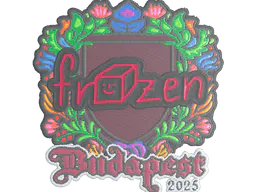 Sticker frozen (Embroidered) | Budapest 2025 - Preço e onde comprar no CS2