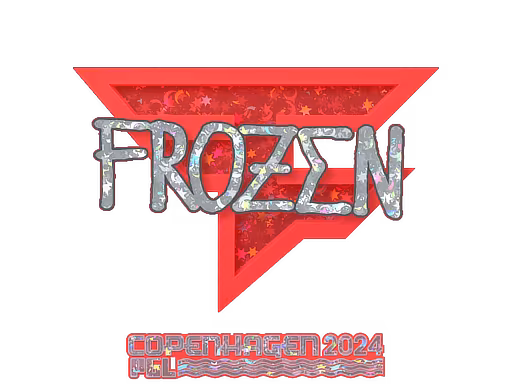 Sticker frozen (Glitter) | Copenhagen 2024 - Preço e onde comprar no CS2