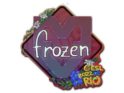 Sticker frozen (Glitter) | Rio 2022 - Preço e onde comprar no CS2