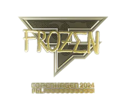 Sticker frozen (Gold) | Copenhagen 2024 - Preço e onde comprar no CS2