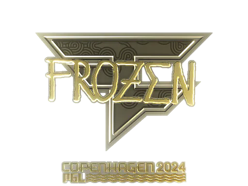 Sticker frozen (Gold) | Copenhagen 2024 - Preço e onde comprar no CS2