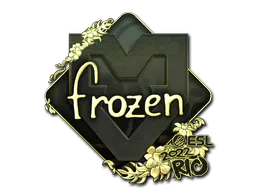 Sticker frozen (Gold) | Rio 2022 - Preço e onde comprar no CS2