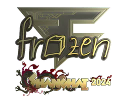 Sticker frozen (Gold) | Shanghai 2024 - Preço e onde comprar no CS2