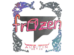 Sticker frozen (Holo) | Austin 2025 - Preço e onde comprar no CS2