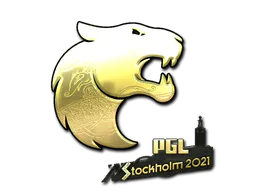 Sticker FURIA (Gold) | Stockholm 2021 - Preço e onde comprar no CS2