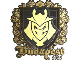 Sticker G2 esports (Gold) | Budapest 2025 - Preço e onde comprar no CS2