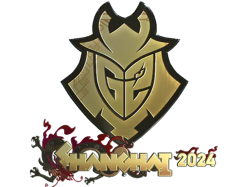 Sticker G2 Esports (Gold) | Shanghai 2024 - Preço e onde comprar no CS2