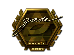 Sticker gade (Gold) | London 2018 - Preço e onde comprar no CS2