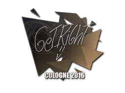 Sticker GeT_RiGhT | Cologne 2016 - Preço e onde comprar no CS2