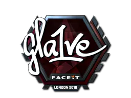 Sticker gla1ve (Foil) | London 2018 - Preço e onde comprar no CS2