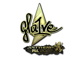 Sticker gla1ve (Gold) | Antwerp 2022 - Preço e onde comprar no CS2