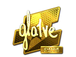 Sticker gla1ve (Gold) | Atlanta 2017 - Preço e onde comprar no CS2
