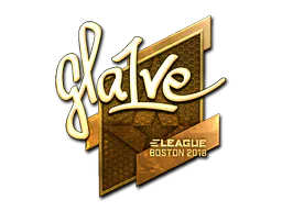 Sticker gla1ve (Gold) | Boston 2018 - Preço e onde comprar no CS2