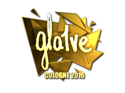 Sticker gla1ve (Gold) | Cologne 2016 - Preço e onde comprar no CS2