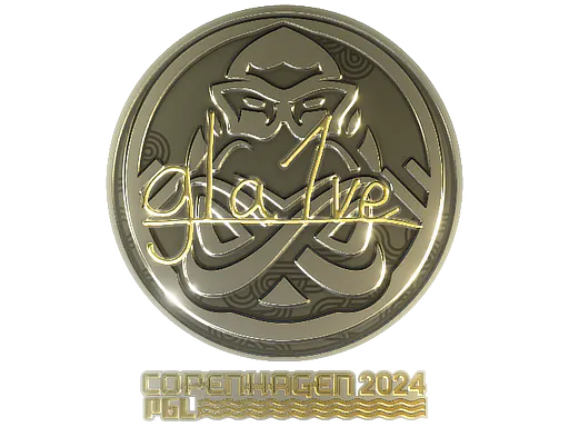 Sticker gla1ve (Gold) | Copenhagen 2024 - Preço e onde comprar no CS2
