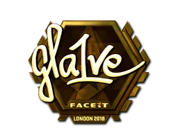 Sticker gla1ve (Gold) | London 2018 - Preço e onde comprar no CS2