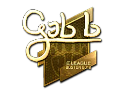 Sticker gob b (Gold) | Boston 2018 - Preço e onde comprar no CS2