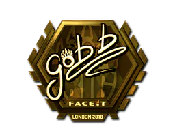 Sticker gob b (Gold) | London 2018 - Preço e onde comprar no CS2